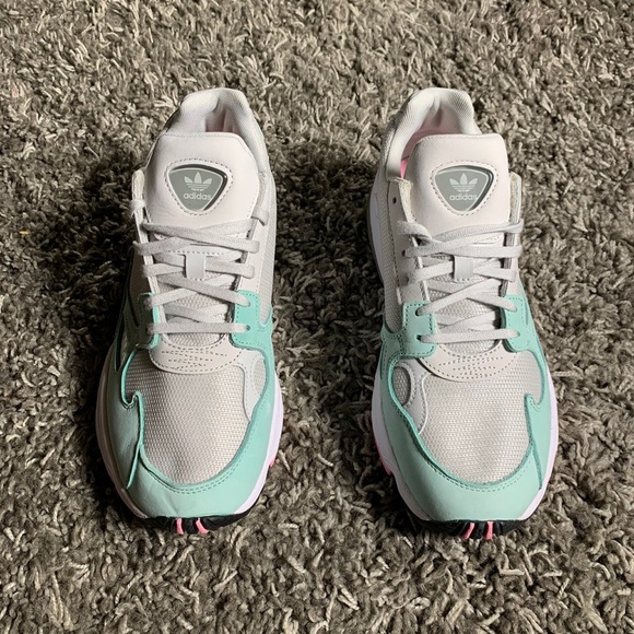 adidas falcon grey green